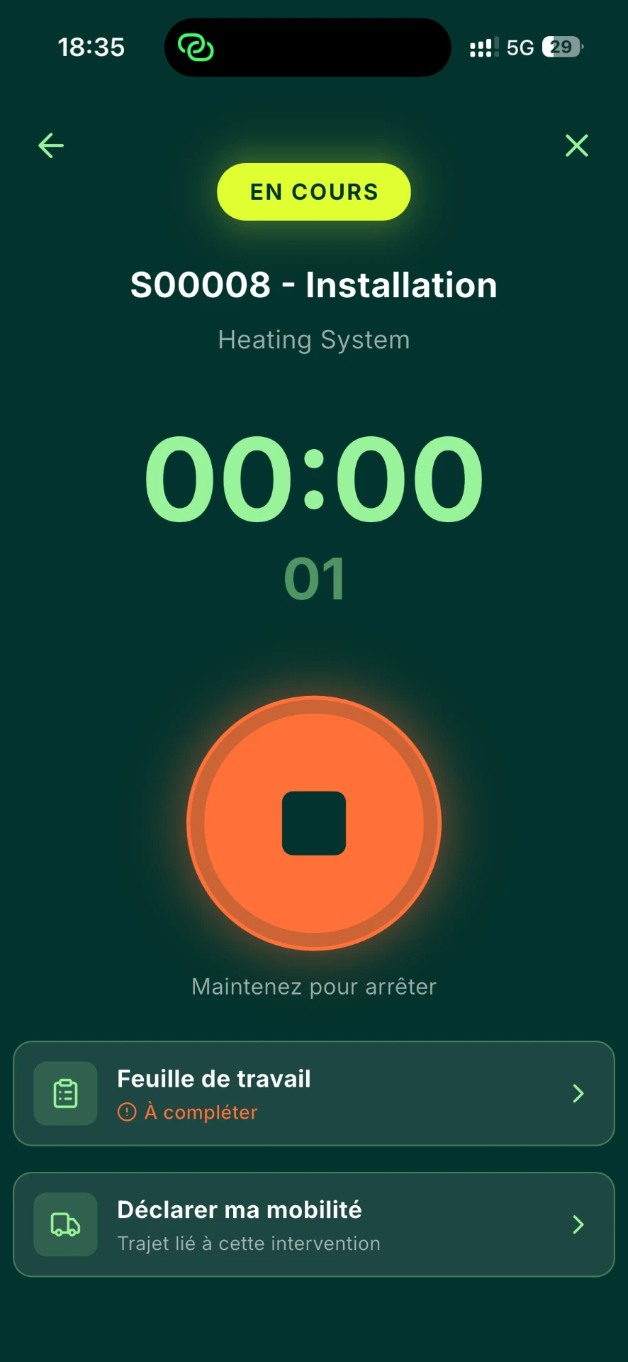 Fullyn Field auf dem Smartphone