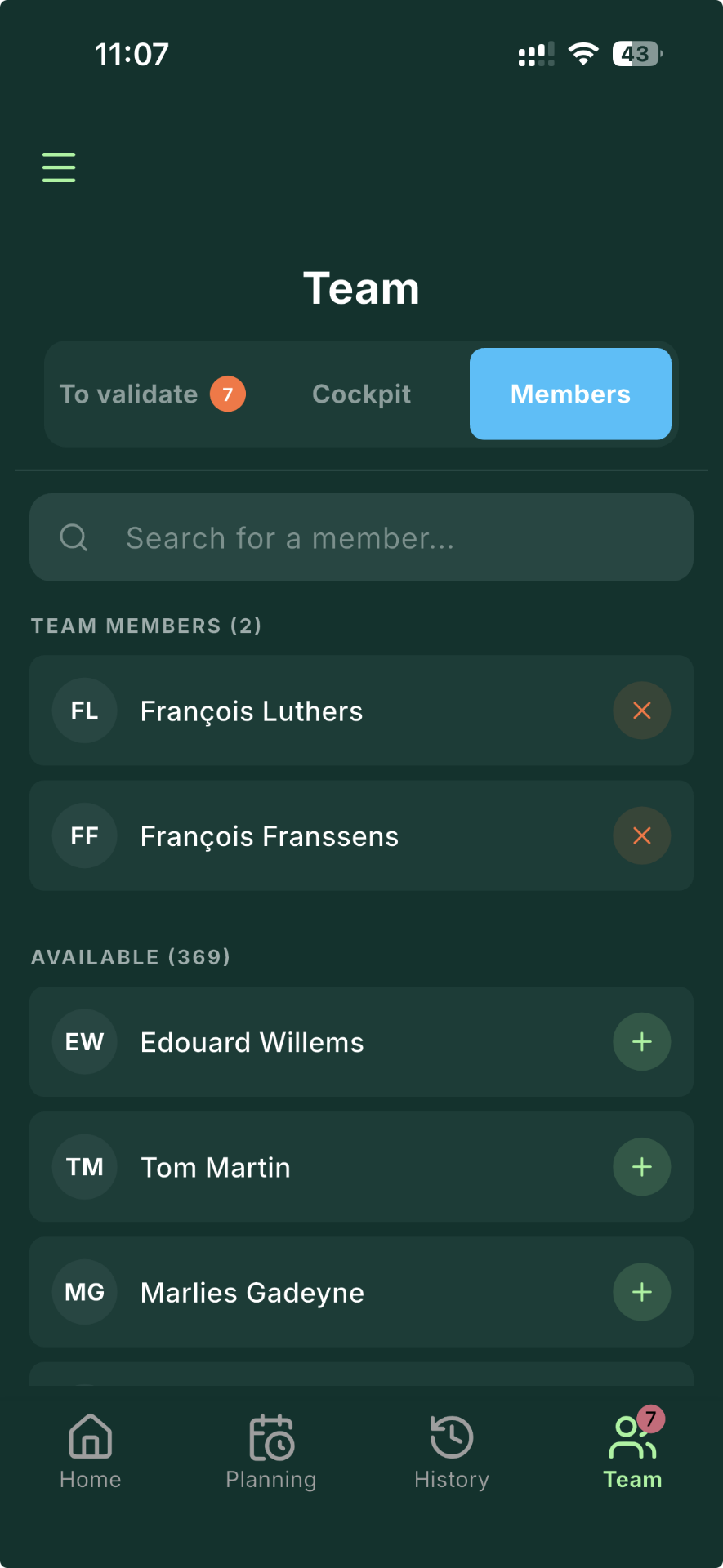 Member management
