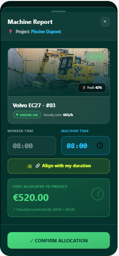 Fullyn Core — Gestion de flotte et machines